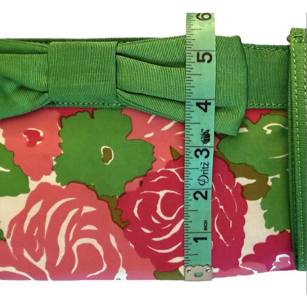 Vineyard Vines Tiny Bits Bow Hinge Clutch Pink Gr… - image 7